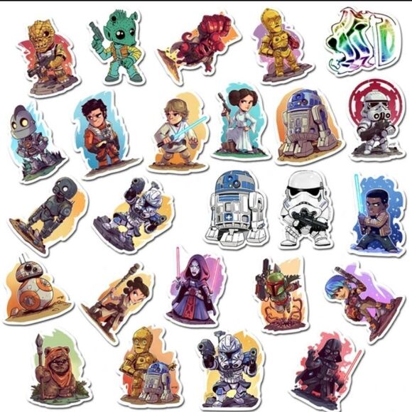 Star Wars Assorted Stickers- 100 - Picture 4 of 7